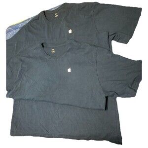 Apple Employee Shirt Men/Unisex Size 2XL Blue Lot 2